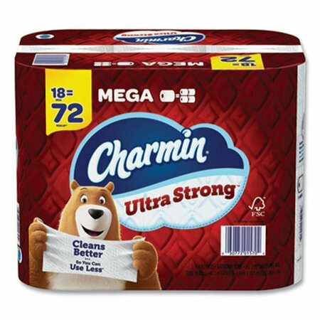 CHARMIN 1-18MR White Ultra Strong Bathroom Tissue, 242 Count, Pack of 18 PGC08823